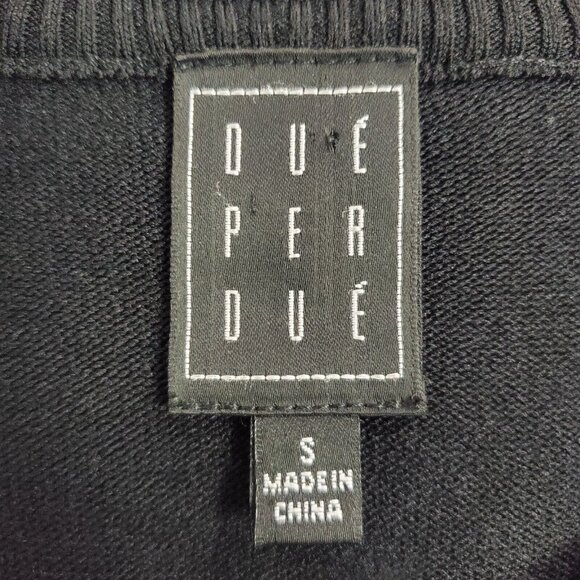 Due Per Due Women Whimsigoth Embroidered Mesh Cardigan Size S Black Fairy Grunge - Picture 4 of 10